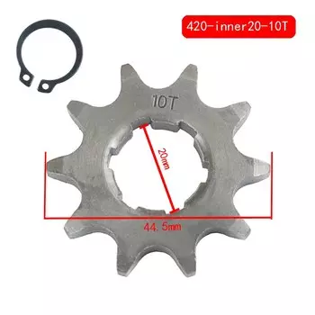 Передняя Звездочка двигателя 420 #20 мм для внедорожника, мотоцикла Dax, картинга, квадроцикла, квадроцикла, 10, 11, 12, 13, 14, 15, 16, 17, 18, 19 зубьев