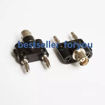 Переходник BNC female jack на два двойных 4 мм разъема типа "банан" LZQLY