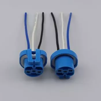 Переходник для гнезда лампы, адаптеры, штекер, гнездо с проводами, керамика для HB1 HB5 9004 9007, аксессуары для автомобильного освещения