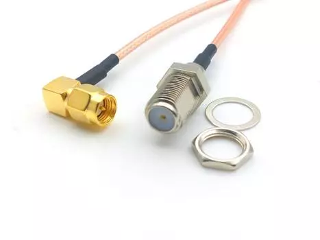 Переходник F-типа на SMA, 50 шт., RG316, ZHTCRJ