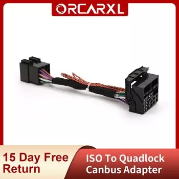 Переходник ISO/Quadlock с адаптером Canbus RCD330 Plus RCD510 для VW Golf Jetta Polo Tiguan Passat CC