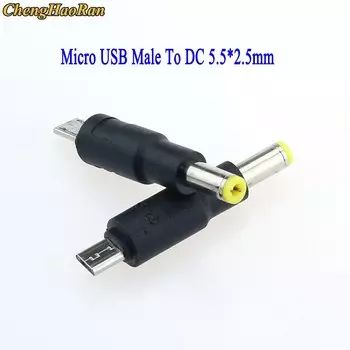 Переходник с Micro USB на DC 2,5*0,7 3,0*1,35 4,8*1,7 4,0*1,7 5,5*2,1 5,5*2,5 штекер/гнездо
