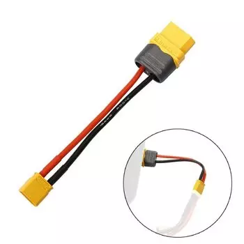 Переходник XT60 «Мама»-«папа» XT30, кабель преобразователя 16AWG 4in XT60 «папа»-«мама» XT30