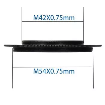 От M42 до M54 M42 * 0,75 наружная резьба до M54 * 0,75 наружная резьба толщина фланца 1,5 мм переходное кольцо телескоп аксессуары для фотосъемки