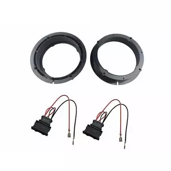 Переходные кольца для VW Golf IV Passat Polo Skoda Seat Leon Audi, комплект проставок 165 мм 6,5 дюйма, адаптер для динамиков 40 мм
