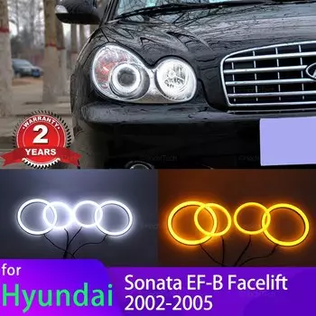 Переключаемая задняя панель из хлопка, фотокольца для Hyundai Sonata светильник Facelift 2002-2005, модификация автомобильных фар