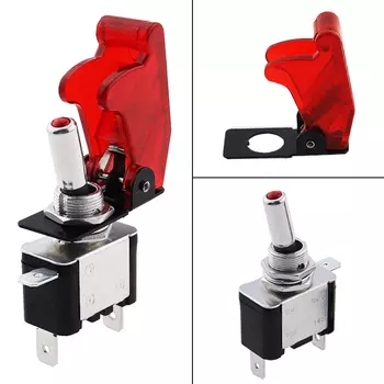 Переключатель 12В 20А красный