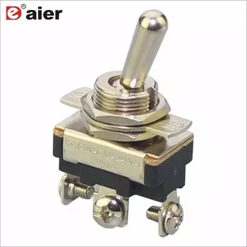 Переключатель, 50 шт., 3-контактный, SPDT, с фиксацией, 3 положения, 12 мм, 15 А, 120 В переменного тока, для автомобиля, с винтовым зажимом