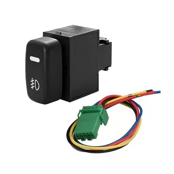 Переключатель Автомобильных противотуманных фар, 12 В, 24 В, 4 провода, Замена кнопки ВКЛ-ВЫКЛ автомобиля для MITSUBISHI PAJERO/LANCER/TRITON/L200