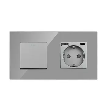 Переключатель BINGOELEC пластиковый серый