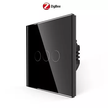 Переключатель Bingoelec Zigbee 1/2/3 клавиш со стеклянной панелью