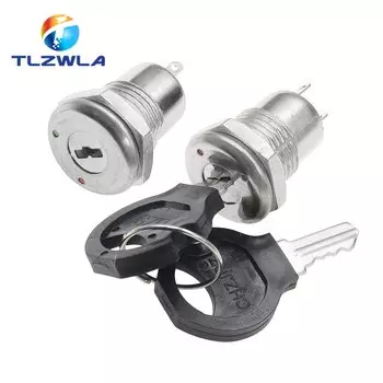 Переключатель блокировки TLZWLA, черный, цинковый сплав, 2 ключа