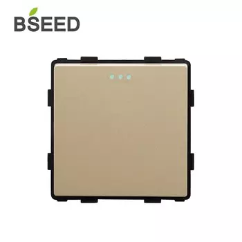 Настенный переключатель Bseed, деталь для украшения дома европейского стандарта, 1, 2, 3, в одну сторону, золотого цвета