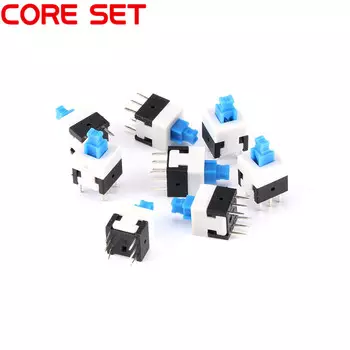 Переключатель DPDT мини-кнопка самоблокирующийся 8x8 мм Your Cee 20 шт.