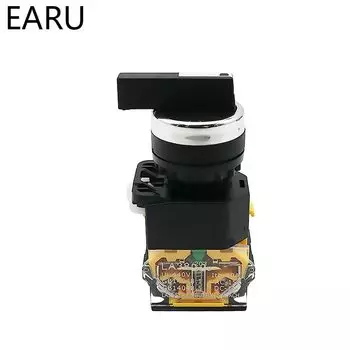 Переключатель EARUELECTRIC 22 мм 2NO 1NO1NC зеленый/красный/черный