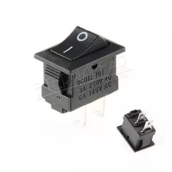 Переключатель ETERNALFAR KCD11-101 10x15 мм чернoй/красной/белой 3A 250В