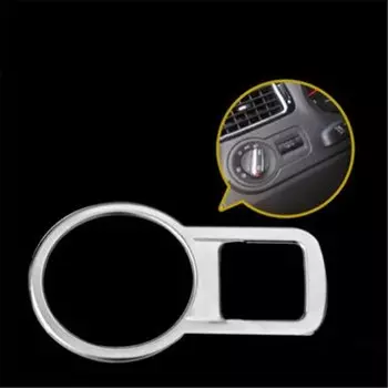 Переключатель фар для салона автомобиля, декоративная рамка из нержавеющей стали, подходит для VW Volkswagen Polo 2011- 2018, стайлинга автомобилей