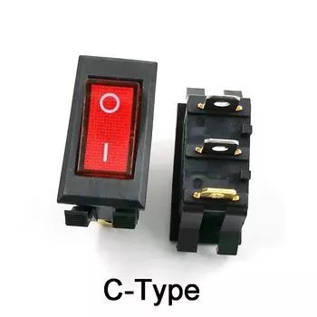 Переключатель JOYING LIANG KCD6-3P красный