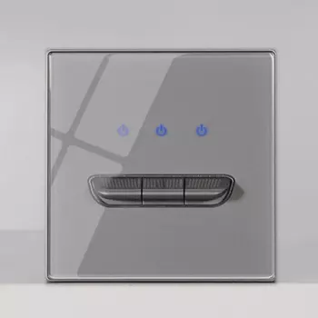 Переключатель KAMANNI хрустальный серый