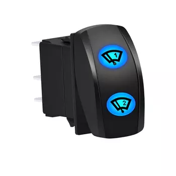 Переключатель клавишного стеклоочистителя DPDT 3 позиции 2 в 1 переключатель мойки окон 12 В 20 А водонепроницаемый для автомобилей лодки автобуса RV SUV ATV UTV