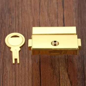 Переключатель ключей с замком золотистого/серебристого цвета 33х25 мм