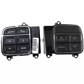 Переключатель круиз-контроля на руль 56046255AD 56046094AE черный для 2011-2018 Jeep Dodge Chrysler 300 Town & Country