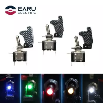 Переключатель LED с подсветкой EARUELECTRIC 12В 20А
