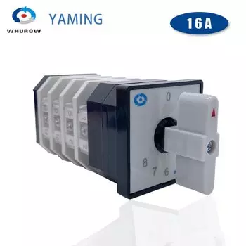 Переключатель освещения whurow LW12-16/4 16А 8-позиционный