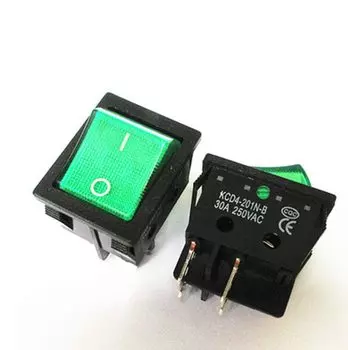 Переключатель питания ZHRIVOER красный пластиковый 4-контактный 30А 250В