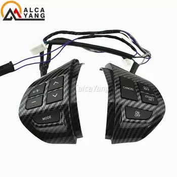 Переключатель рулевого колеса из углеродного волокна, для Mitsubishi Lancer EX 10, Lancer X, Outlander, ASX, Colt, Pajero Sport