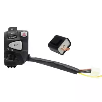 Переключатель руля управления для мотоцикла, 7/8 ", 22 мм, кнопка включения сигнала поворота со светодиодный подсветкой, для NMAX CT125 155