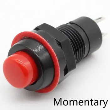 Переключатель с кнопка сброса 10 мм, 6 шт.