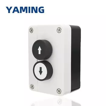Кнопочный переключатель, стрелки вверх/вниз, 2-ходовой подъемник, роликовая дверь, контроль подъема хвоста грузовика с защитной коробкой, двойная изоляция