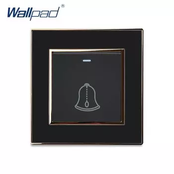 Переключатель сброса дверного звонка, акриловая панель с мгновенным контактом и серебряной рамкой, кнопочный настенный переключатель