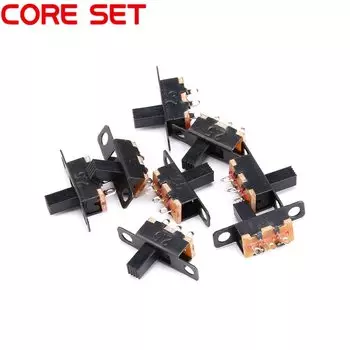 Переключатель слайд SPDT для электроники «сделай сам» SS12F15 G6 1P2T, мини-размера, 50 в, 0,5 а, с ручкой 6 мм, 20 шт.