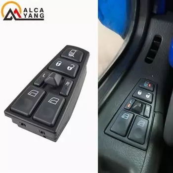Переключатель стеклоподъемника со стороны водителя для VOLVO FH12 FM12 FM9 FH FM VNL Master Power Window Switch 2004-2012 стайлинг автомобиля