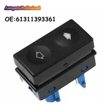 Переключатель Стеклоподъемника высокого качества с одной кнопкой и синей основой для BMW E36 3 серии 61311393361 автомобильные аксессуары
