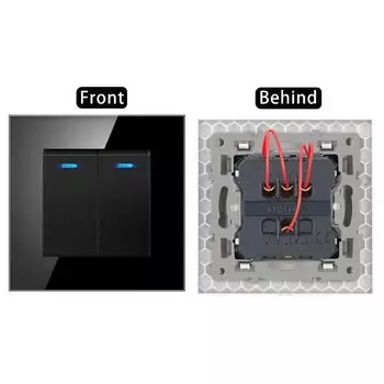 Переключатель света JING HUA JING CHENG пластиковый 1 Gang 1/2/3 Way