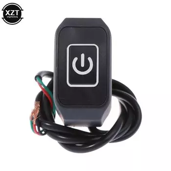 Переключатель управления модификацией сигнала фары мотоцикла, управляемая кнопка на руль с лампой головного света, самоблокирующийся переключатель питания