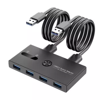 Переключатель USB 3.0 2 в 4 выхода КВМ Док-станция Устройство для совместного использования принтеров Адаптер монитора КВМ