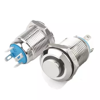 Переключатель VEARGREE черный алюминиевый 12 мм мгновенный