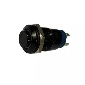 Переключатель VEARGREE мгновенный черный алюминий 12 мм