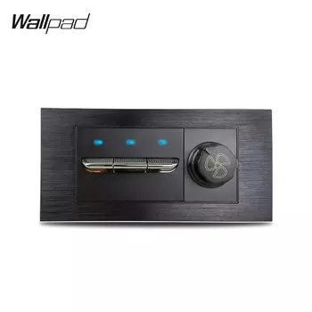 Переключатель вентилятора Wallpad L3 черный
