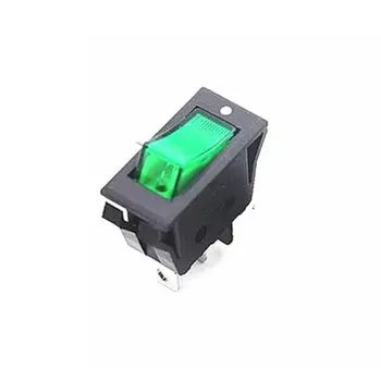 Переключатель WYWBEY кулисный SPST красный зеленый 3 контакта 2 позиции 28x13 мм