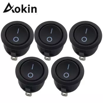 Переключатели AOKIN 12В 2 контакта 10 шт.