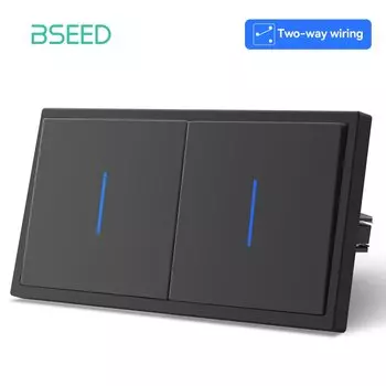 Переключатели BSEED серые 2-х клавишные с USB