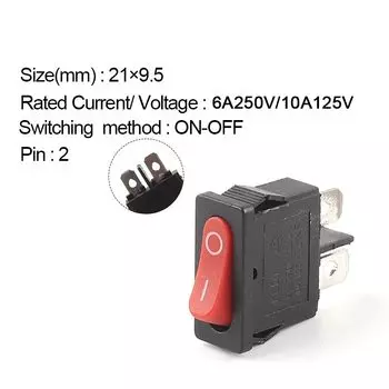 Переключатели CNNCKDL KCD1 черных, красных, белых