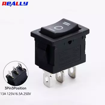 Переключатели KCD1-102 пластиковые 2/3 положения 6A/250В 10A/125В