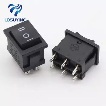 10 KCD1-B3 203, 6 футов, 3 пилки, черный рокер, форма источника питания, рокер, переключатель