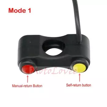 Переключатели MotoLovee для мотоциклов, электрических велосипедов, скутеров, 7/8 дюйма, 22 мм, переключатель на руль, фары, противотуманные фары, звуковой сигнал ВКЛ./ВЫКЛ., старт, 2 кнопки